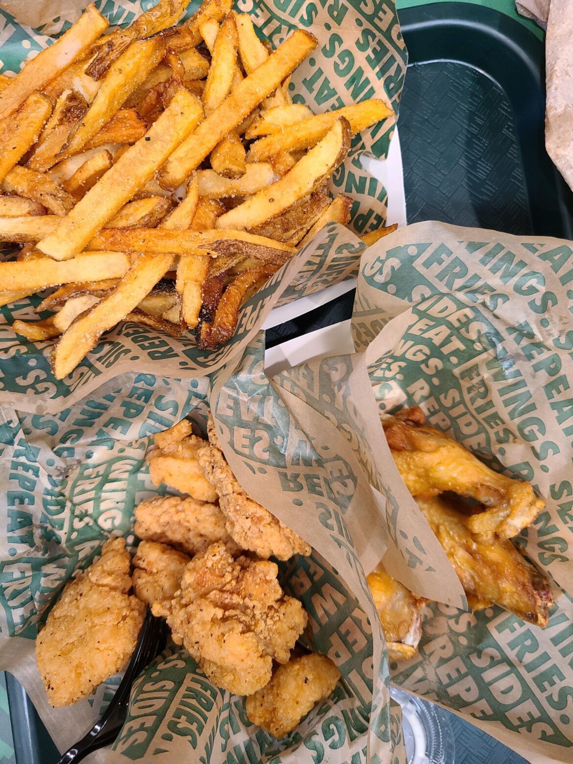 Wingstop lemon pepper tenders taste like eating salt.
