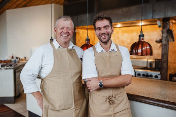 Shannon Kellam and Herve’s head chef Marco Valcarcel Alonso.