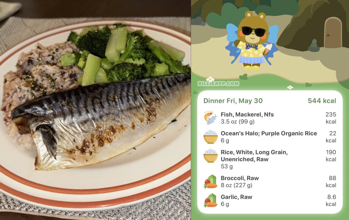 He’s burnt but he’s mineee 🐟 LPT steamed fish can be made crispy with a kitchen torch, no oil, 0 cals added!