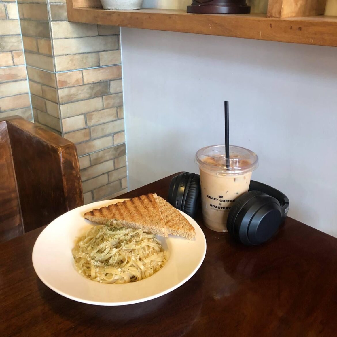 Coffee and Pasta for lunch