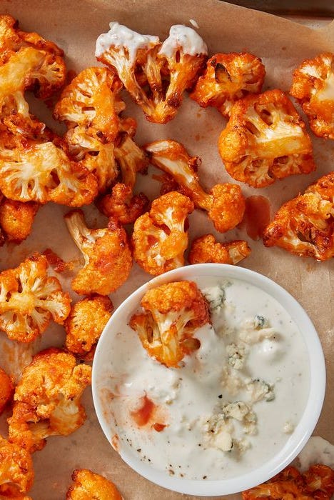 air fryer buffalo cauliflower