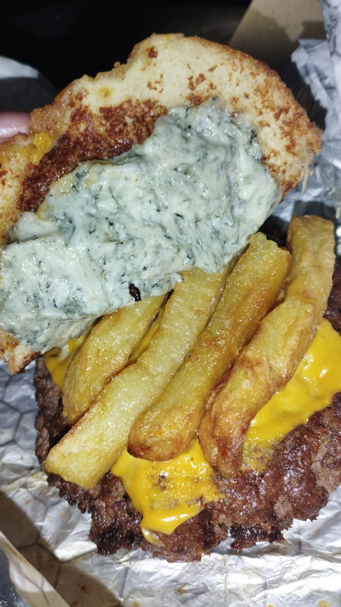 French fries in hamburgers yes or no?