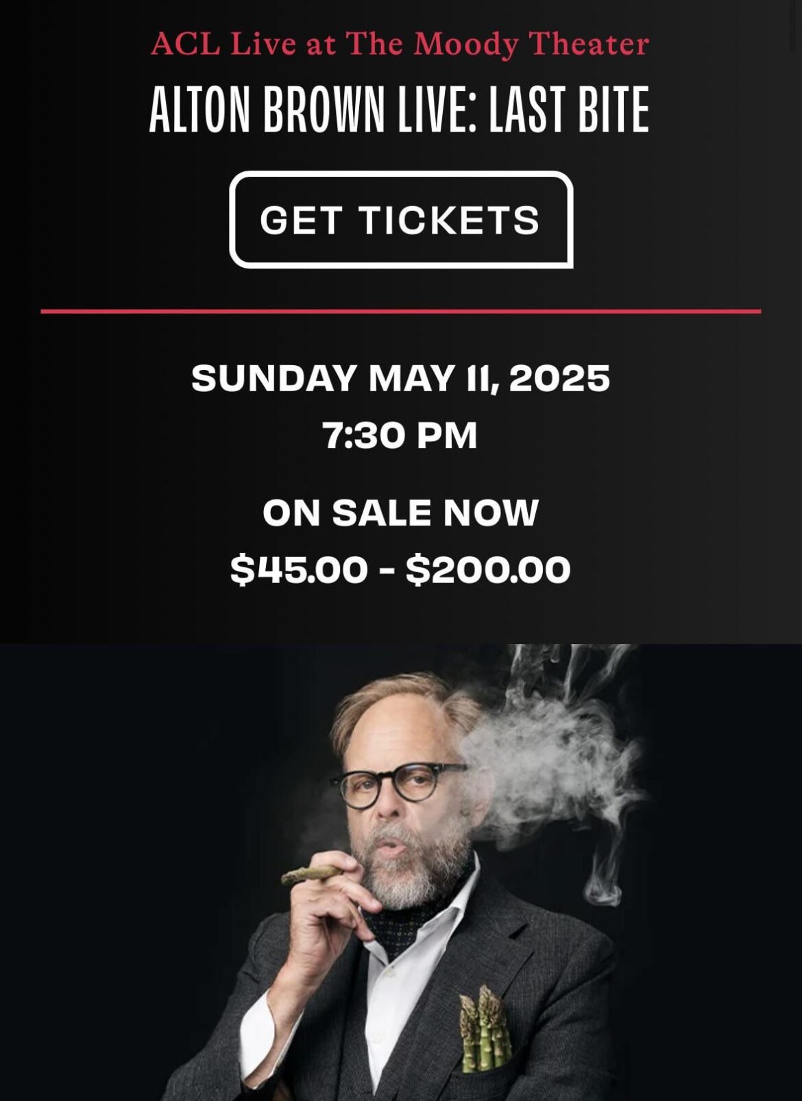 Alton brown tix