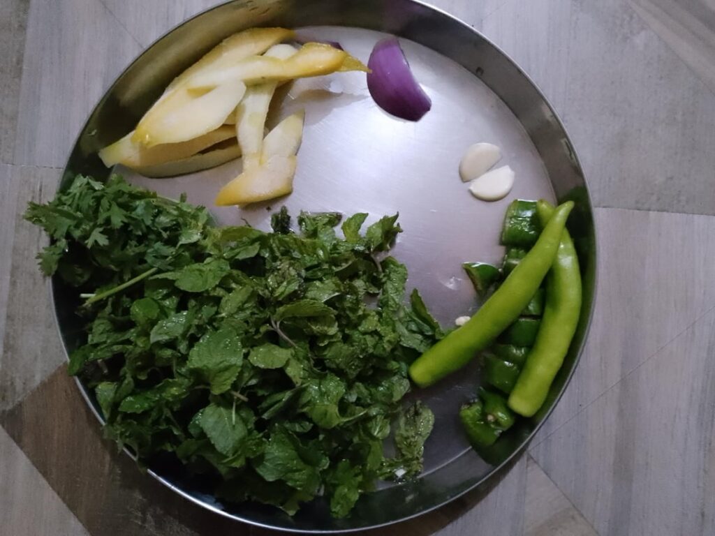 Raw Mango and Mint Chutney