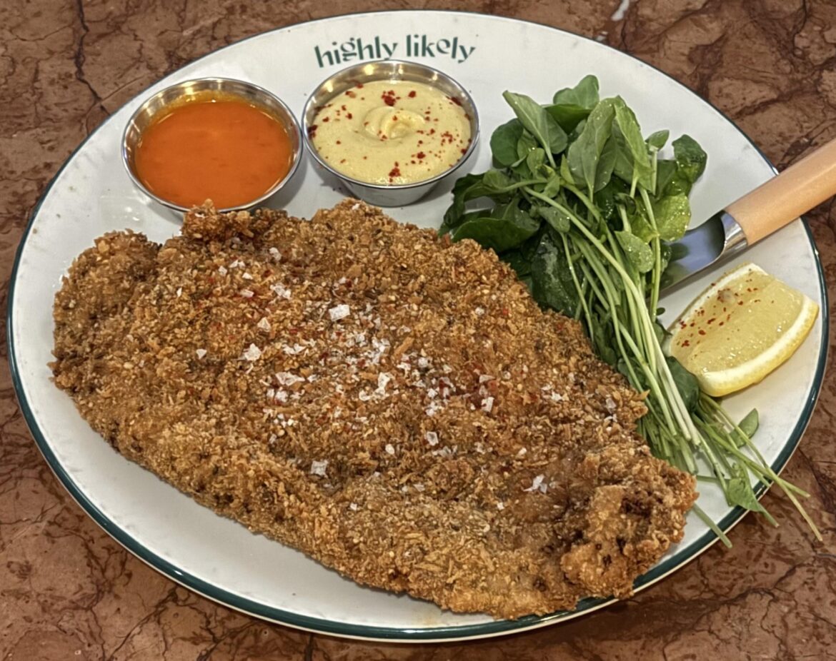 Highly Likely’s big ol schnitzel