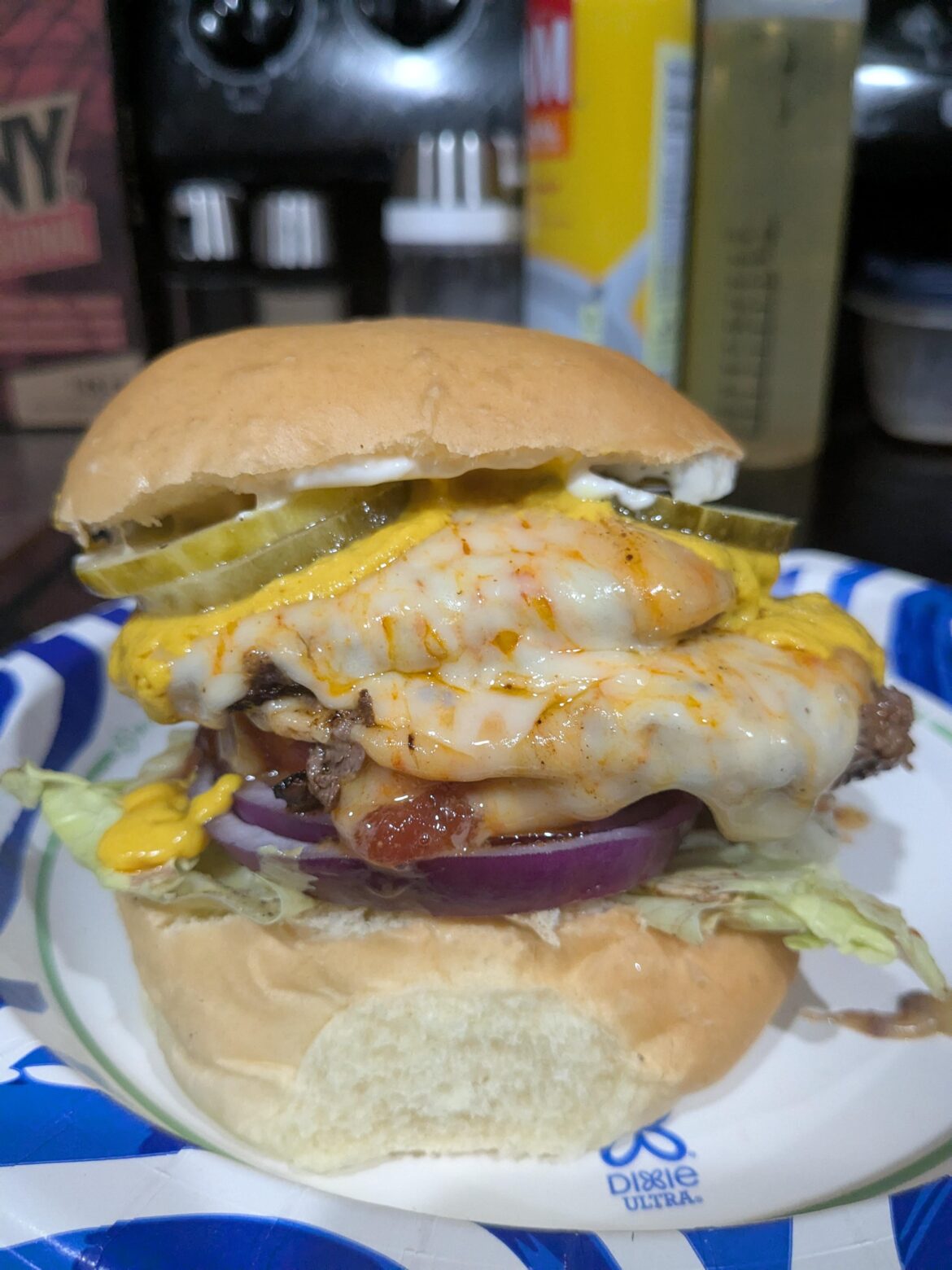 Buffalo Cheeseburger from your favorite Girl!