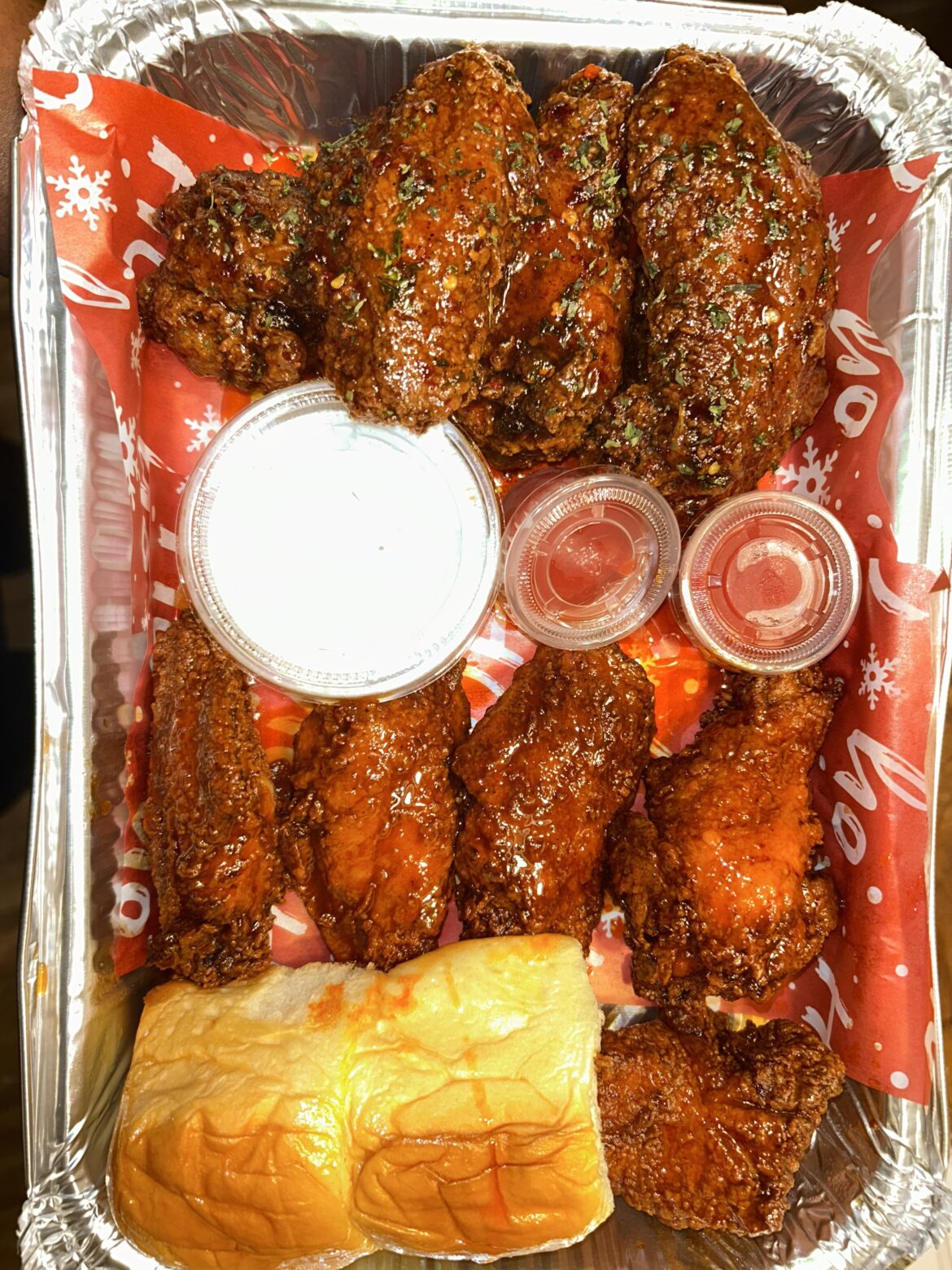 Cajun Butter & Buffalo Hot Honey Wings