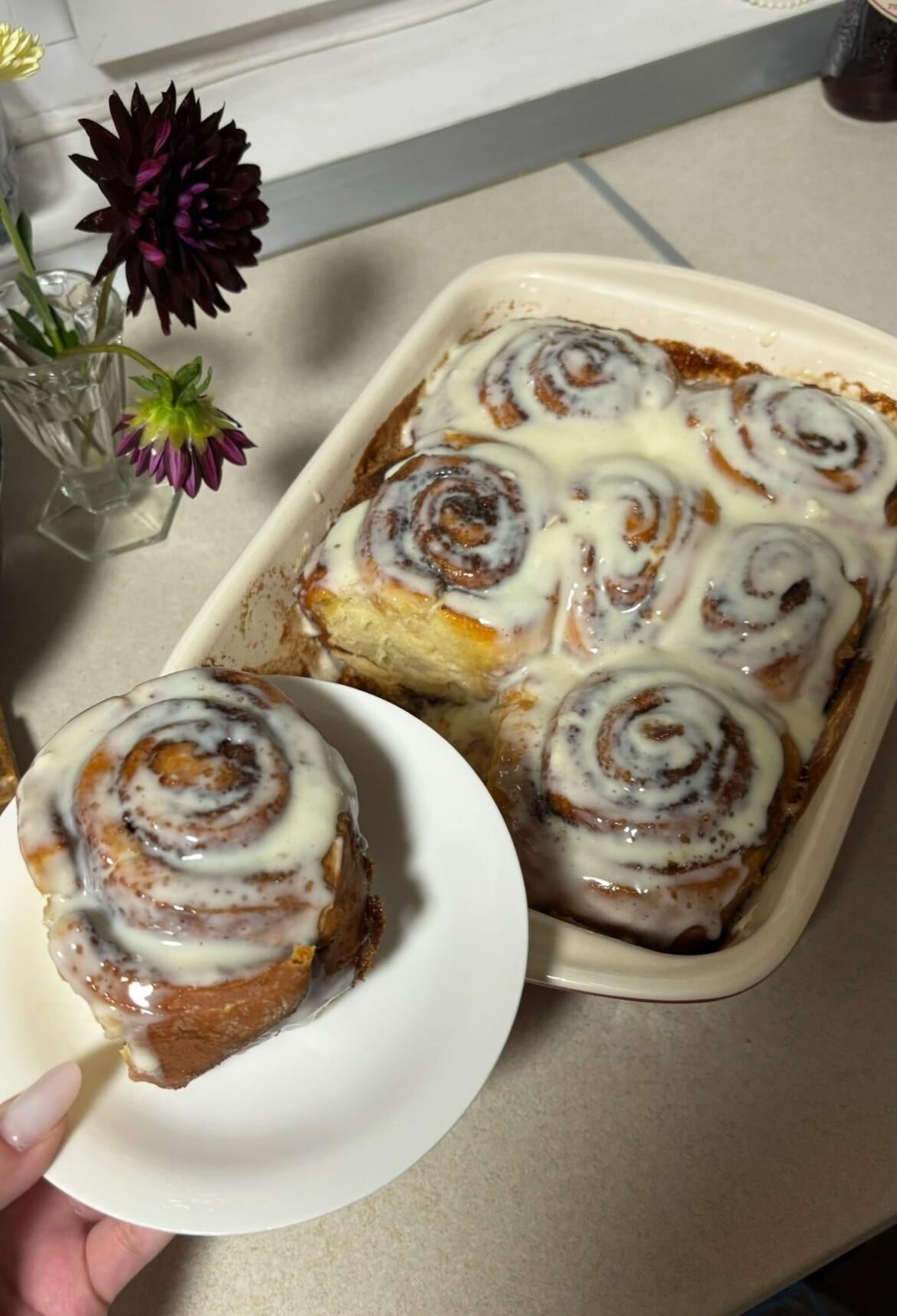 home-made cinnamon rolls💕