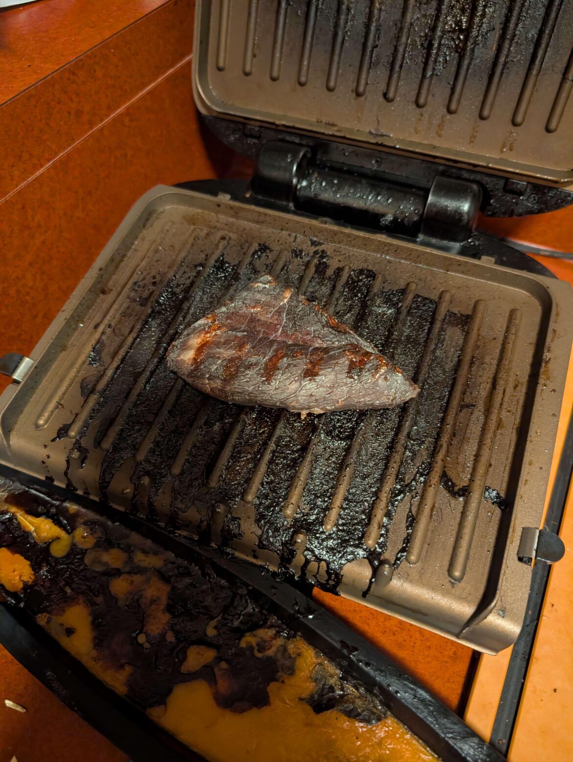 Opened up my grill and actually burst out laughing I don't know how I fucked it up so bad