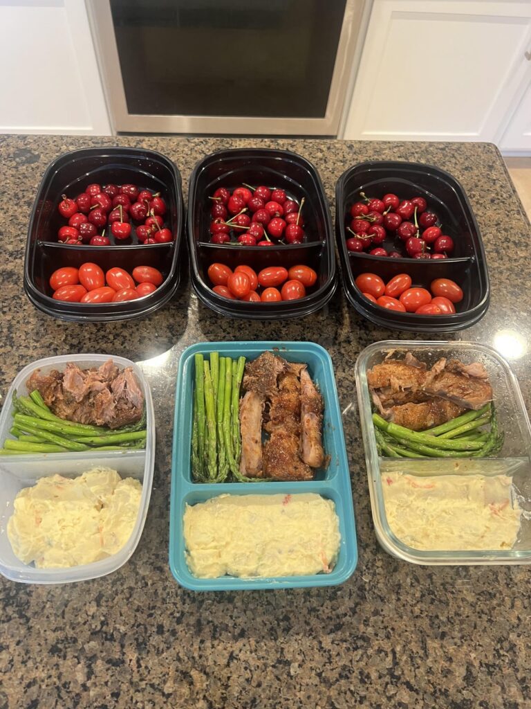 Next 3 days of lunches and dinners.