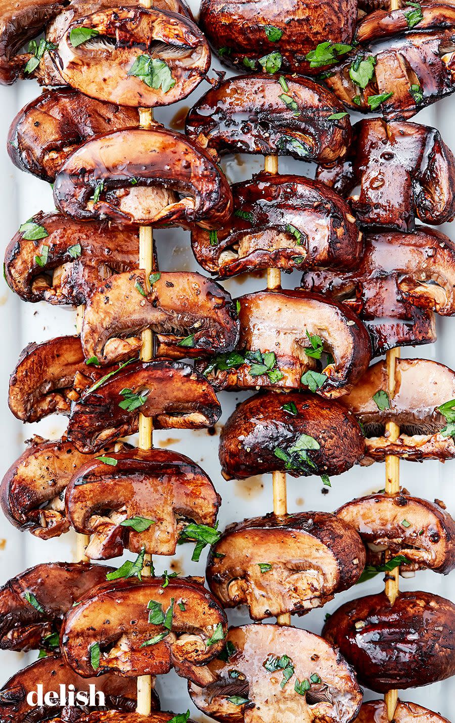 grilled balsamic mushrooms