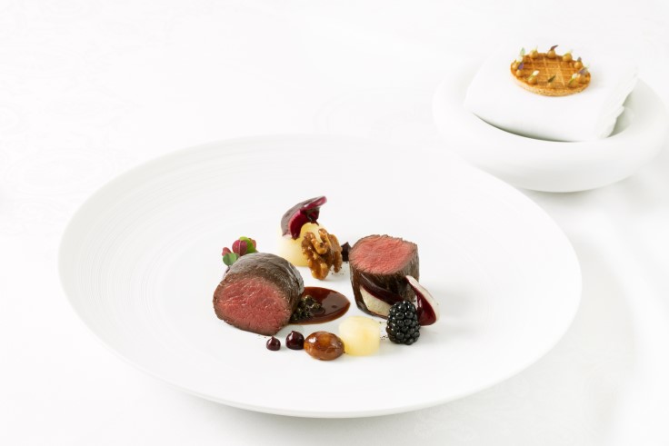 An impeccably plated dish from The Ritz Restaurant, holder of Two MICHELIN Stars. © John Carey