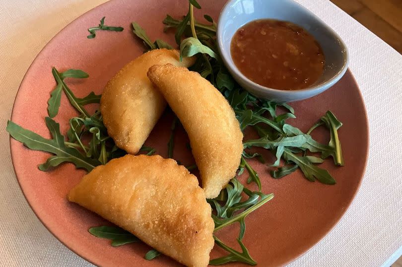 Rissois Mistos, a deep-fried breaded pastry are a popular snack in Portugal