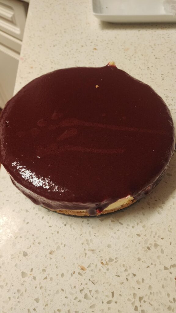 My baking career has peaked with this cheesecake