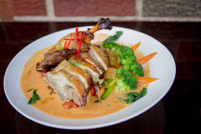 Roasted duck curry at Circles Thai in Collingswood.