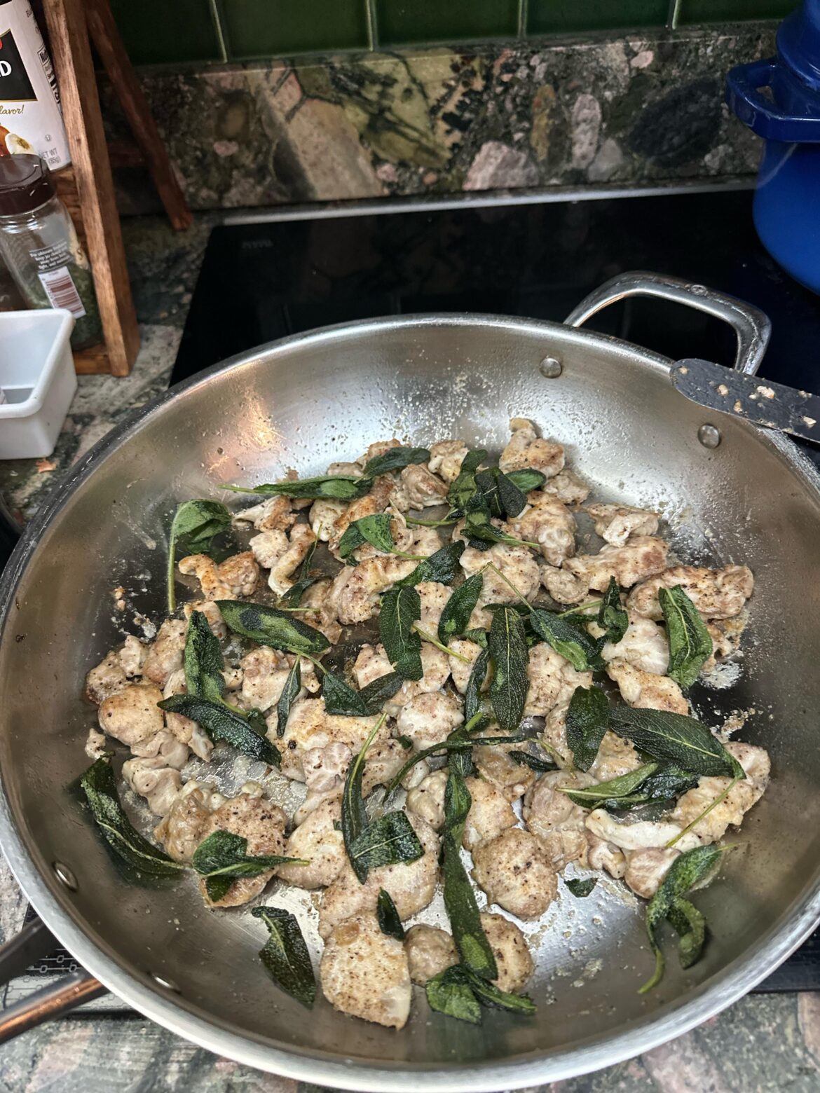 Brains with fried sage requested by partner