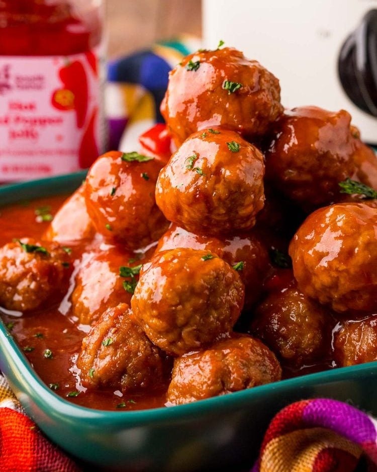 hot pepper jelly meatballs