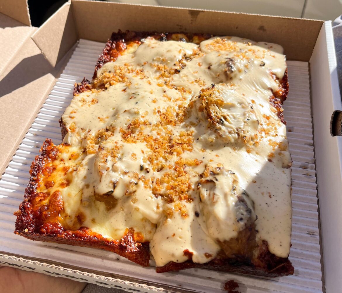 Loved the Onion Eclipse pizza at Sharpies!