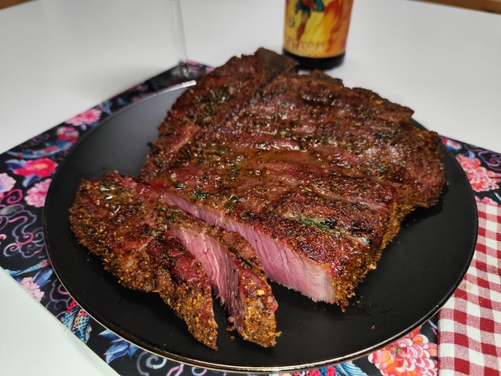 My first steak and yes, it's horse meat and it was delicious. 10/10 would do it again.