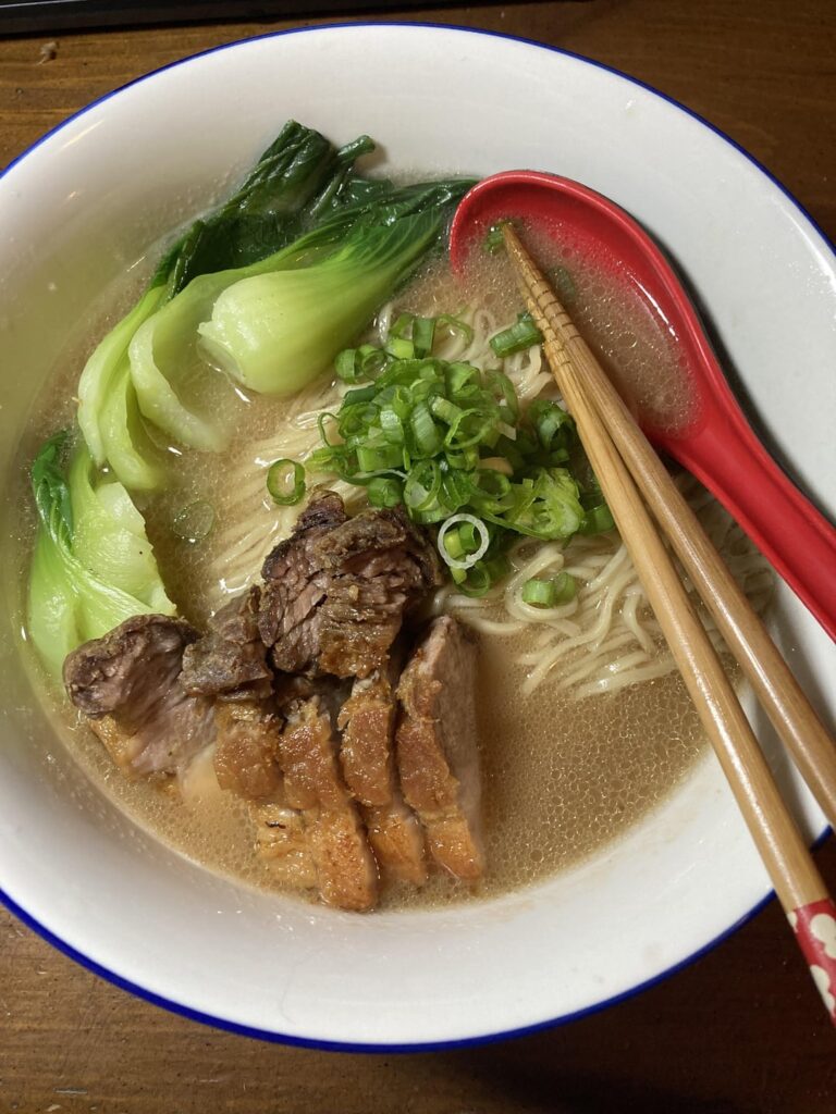 Homemade tonkotsu ramen Homemade tonkotsu ramen