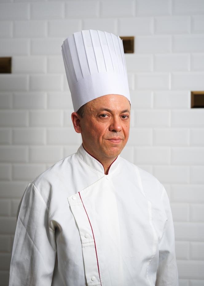 Olivier Padovan, station chef at Lenôtre, in Plaisir, Yvelines, on July 31, 2024.