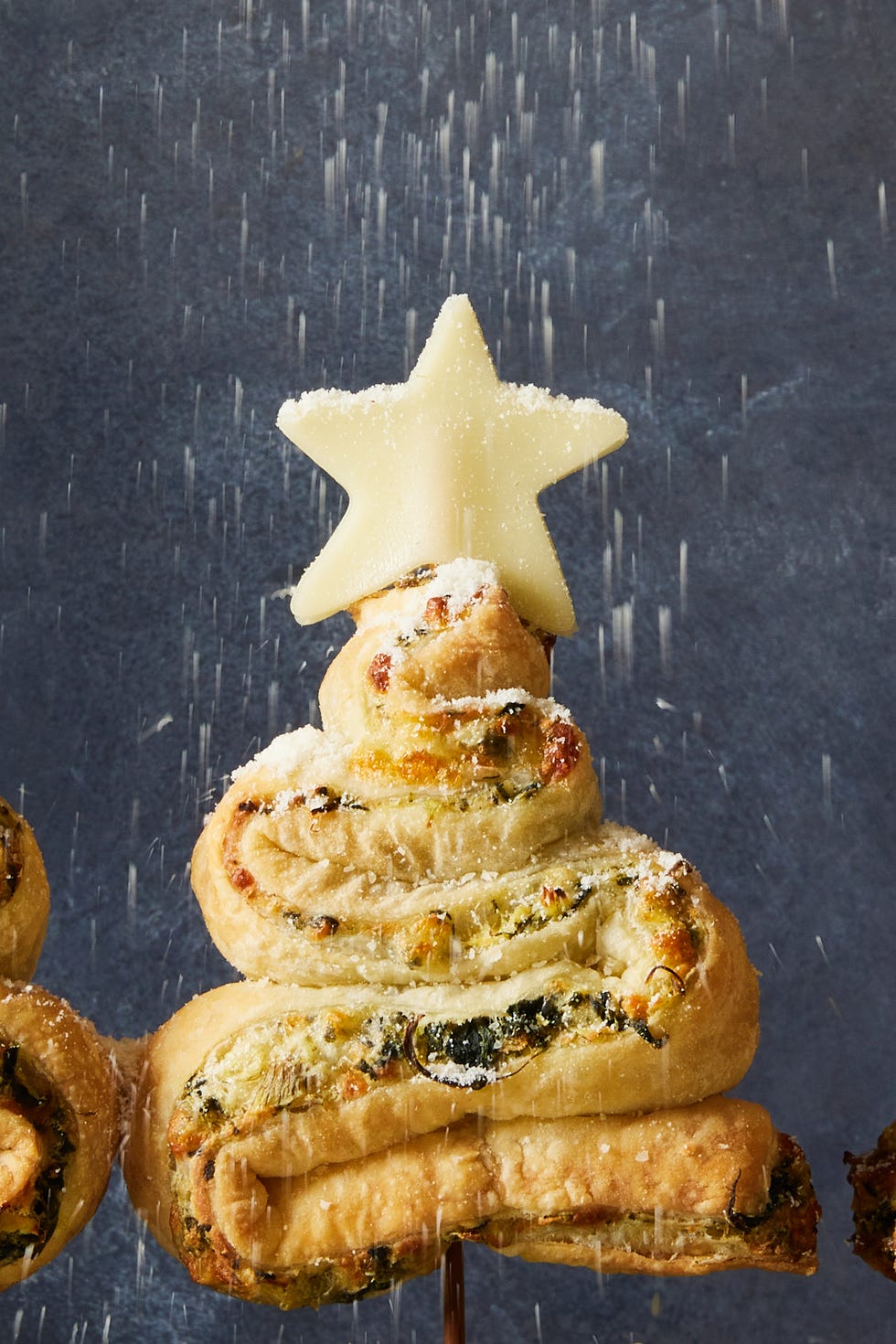 spinach artichoke christmas tree skewers