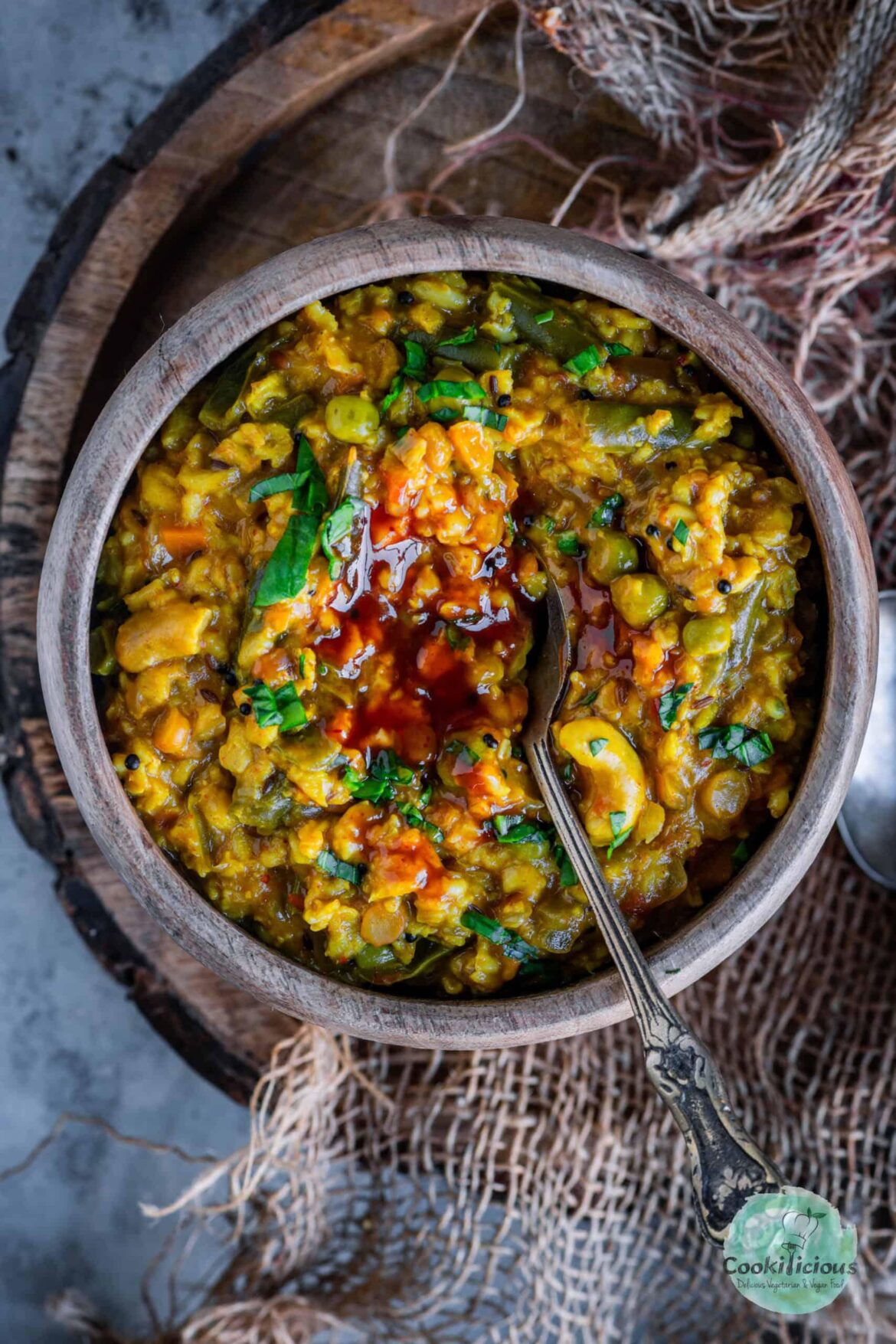 Instant Pot Masala Oats Upma