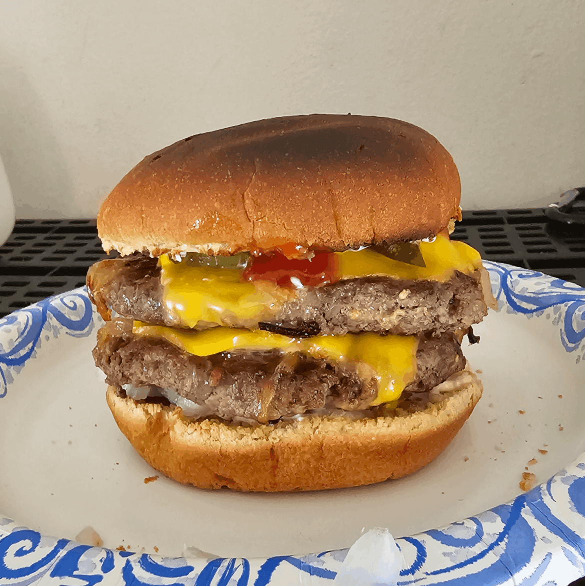 Pre 12 hour shift burger