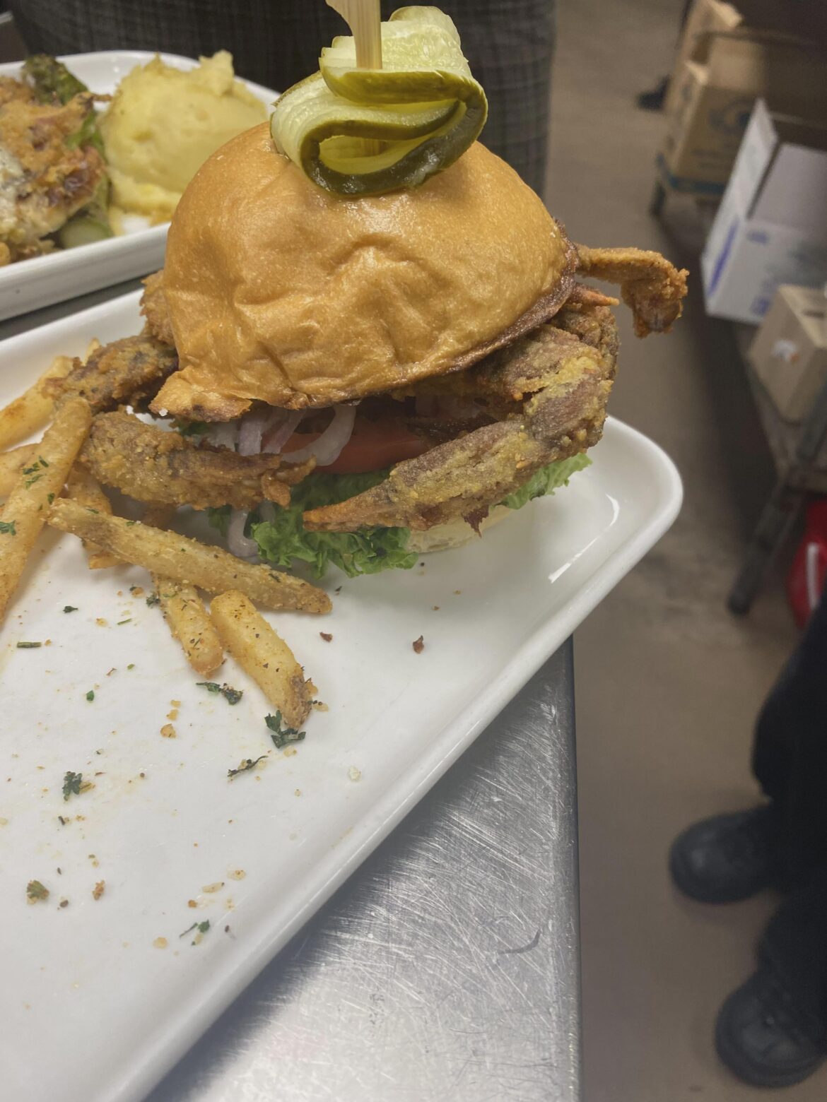 Soft shell crab sammich