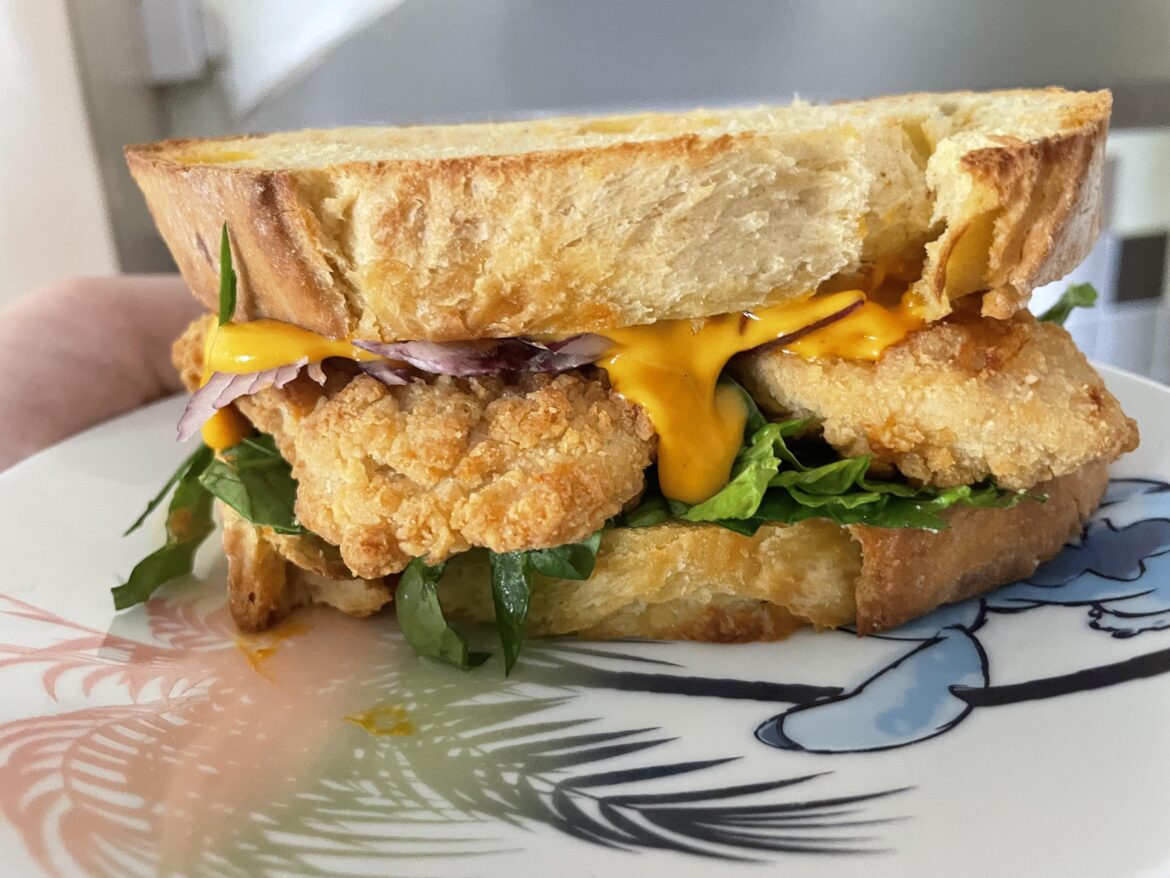 Tried to make a slight take on the kfc supercharger for lunch