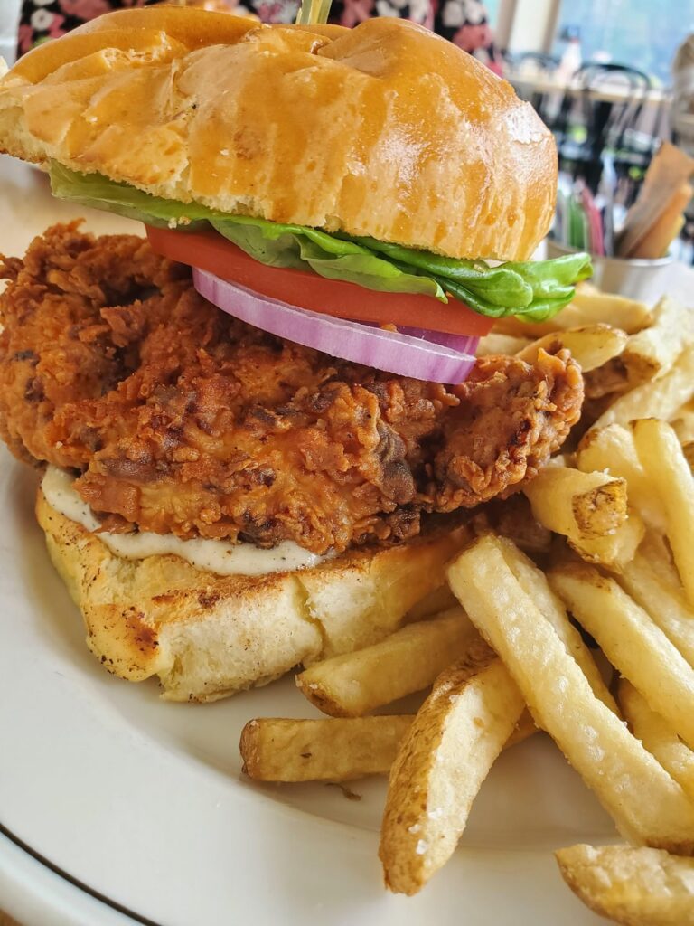 Spicy buttermilk chicken sandwich