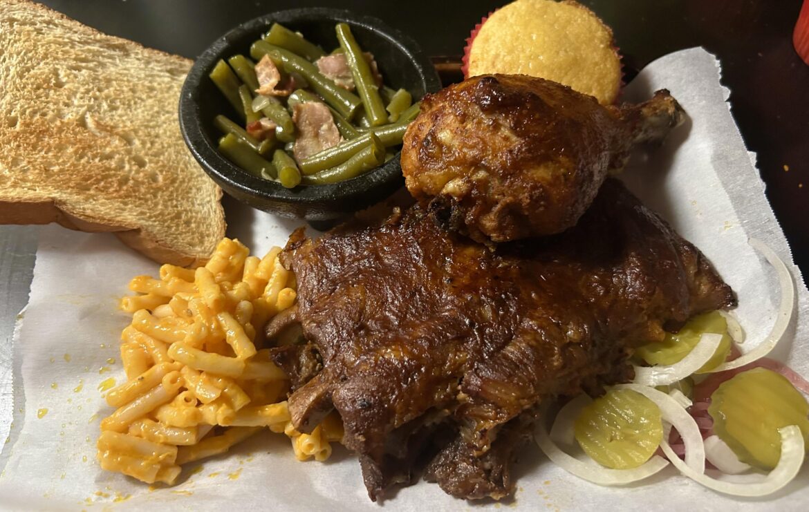 I don’t have a grill or smoker so I cooked the meats in my oven