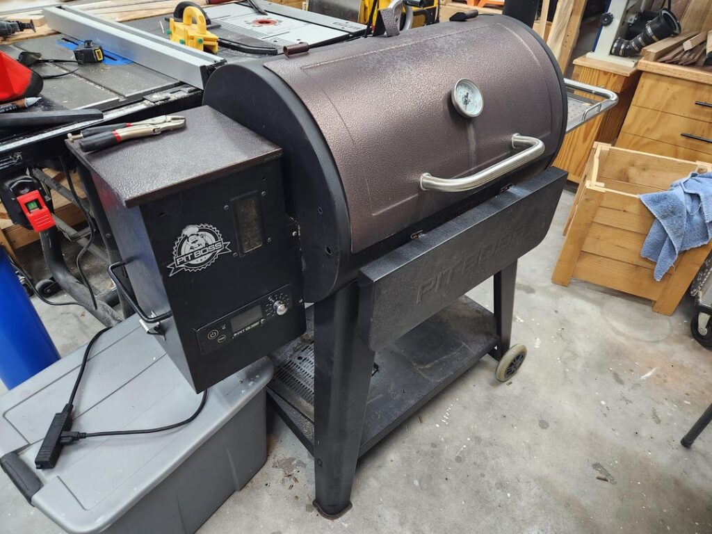 Pit Boss on the side of the road