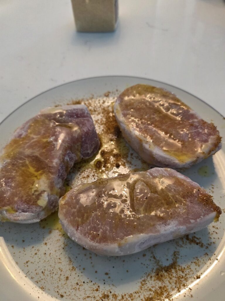 Pork chops In the sous vide are killer