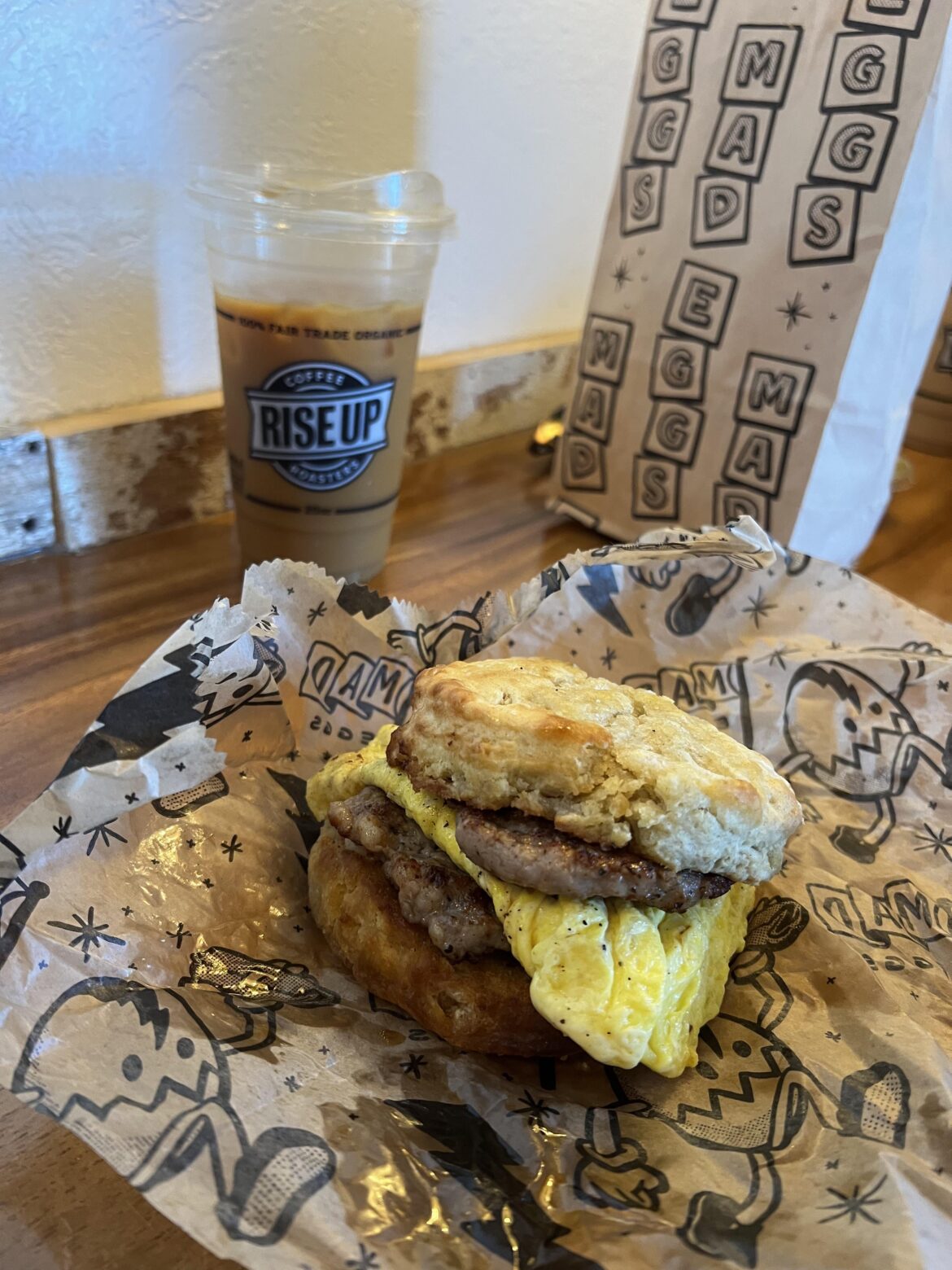 Delish egg sandwich in Maryland