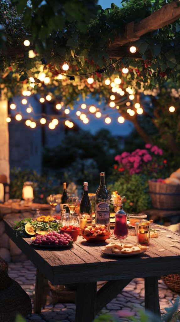 An Italian party? Here you will find all the tips and inspiration An Italian party with tasty snacks and drinks in the garden on a summer evening