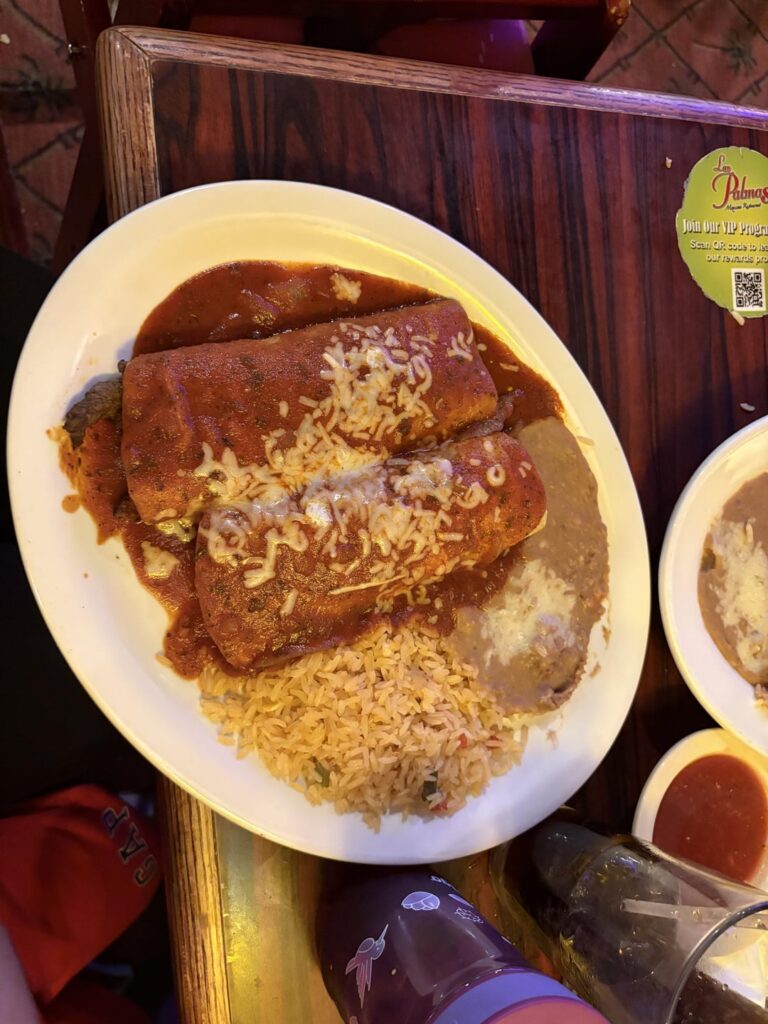 How many calories for this meal from a Mexican Restaurant?