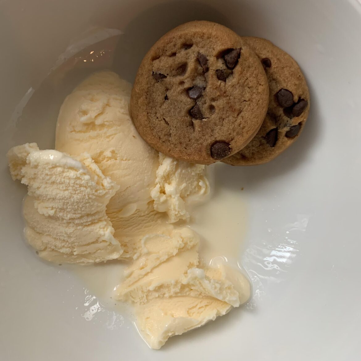 ice cream + cookies