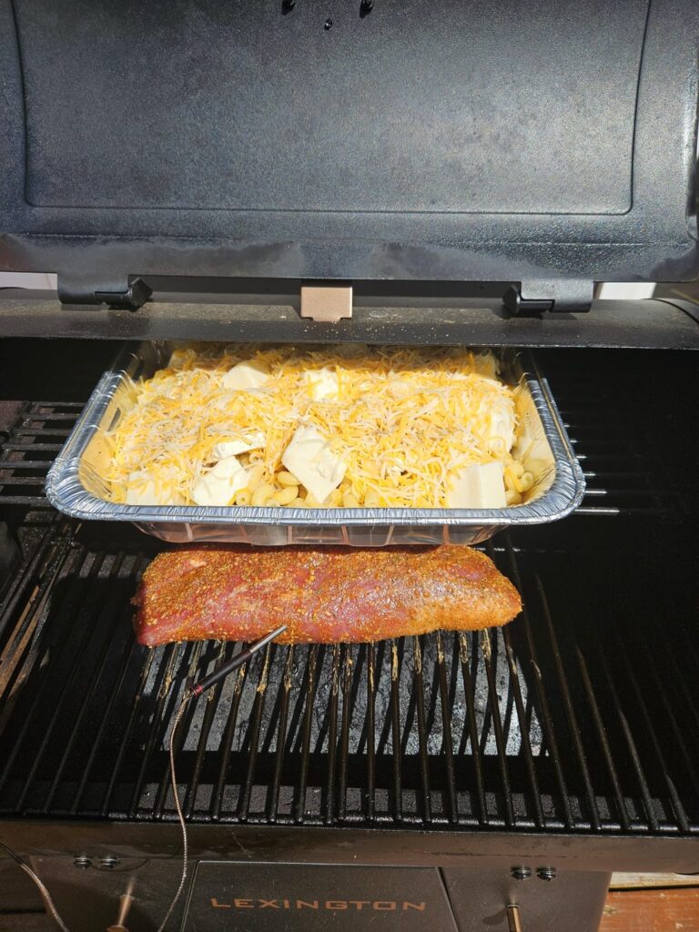 Pork Tenderloin with Maccaroni and Cheese