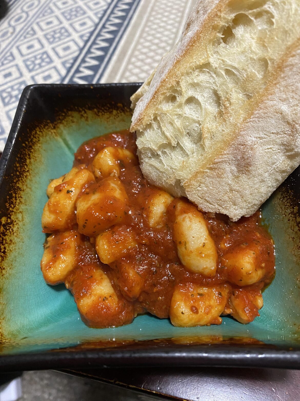 Potato gnocchi with marinara