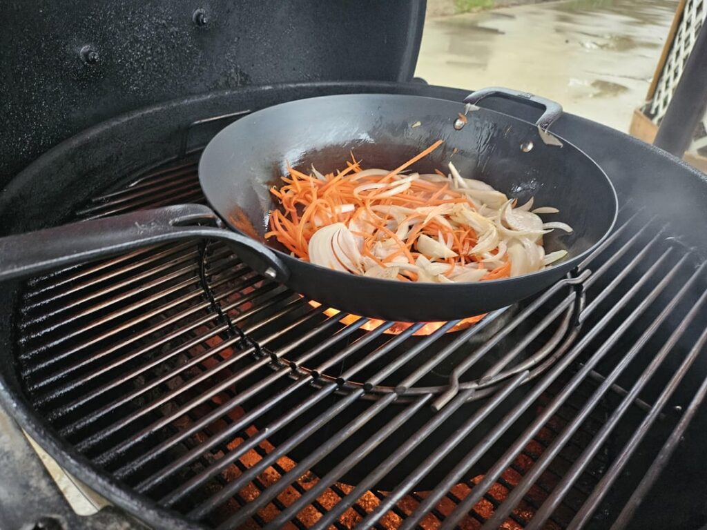 "vortex" does wok very well! This little kettle does it all
