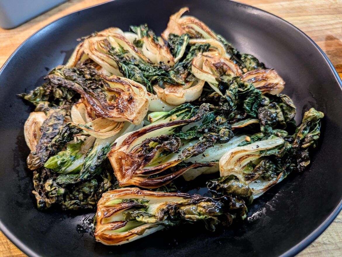 [Homemade] Seared Baby Bok Choy