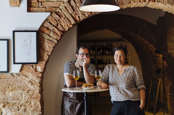 Enoteca Marilu’s founders, sommelier Marco Lami and cookbook author Emiko Davies.