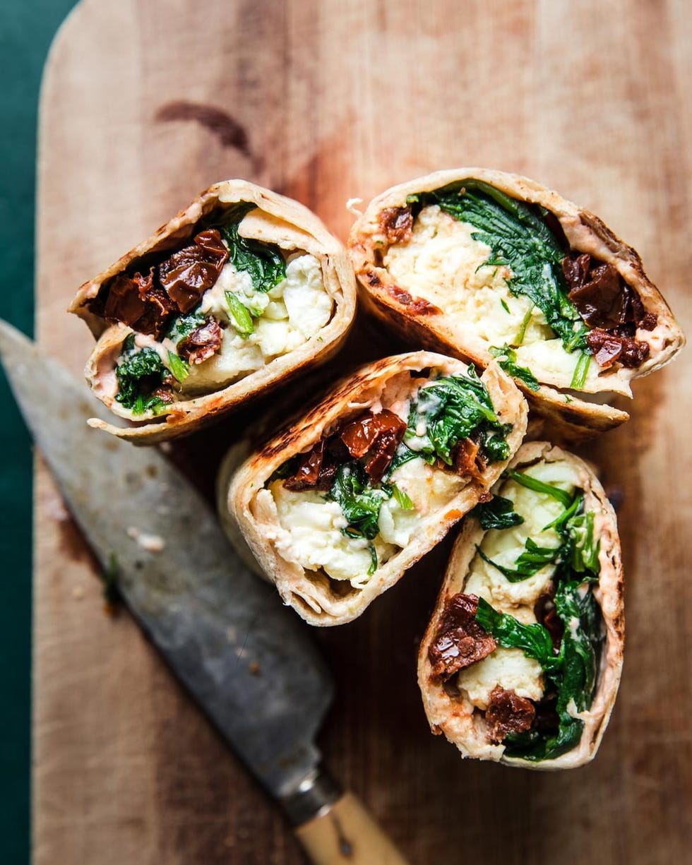 spinach feta wrap