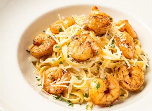 plate of fettuccini alfredo from Maggiano's