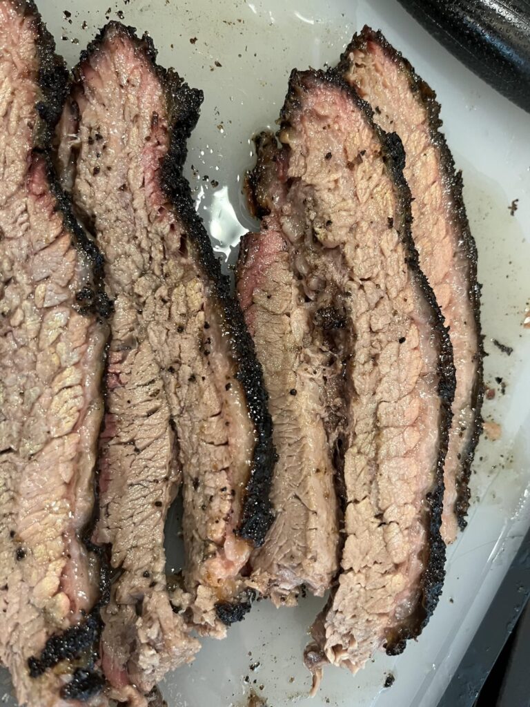 Brisket is ready for slicing! Rested overnight for 10 hours.