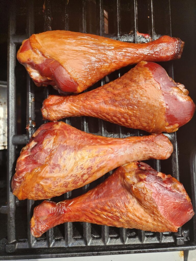 First attempt at Disney style smoked turkey legs