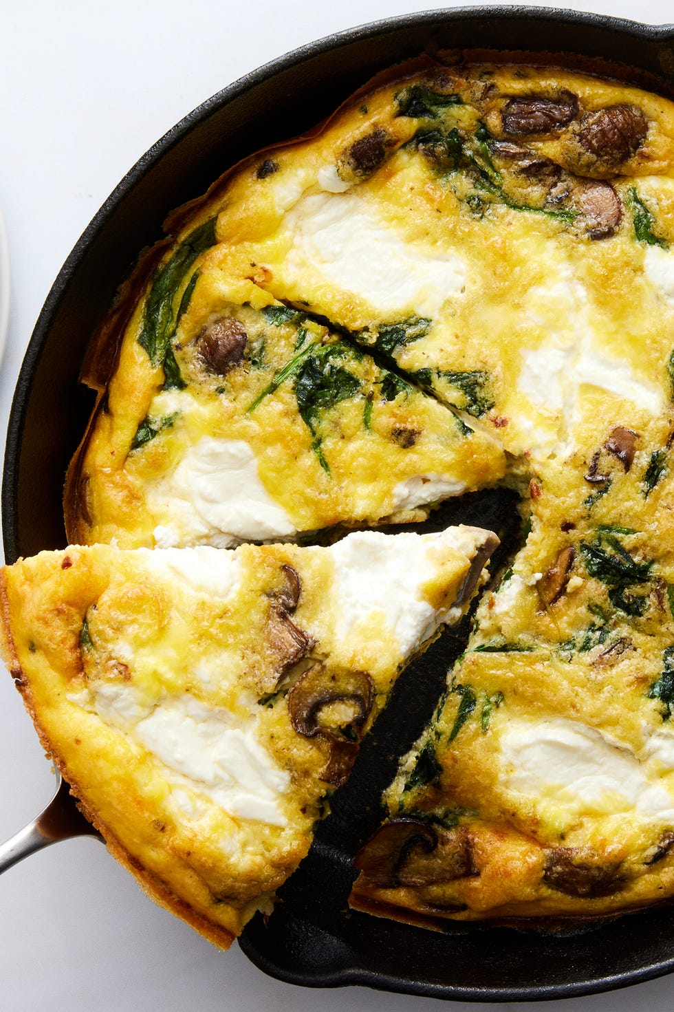 frittata with spinach mushrooms and ricotta