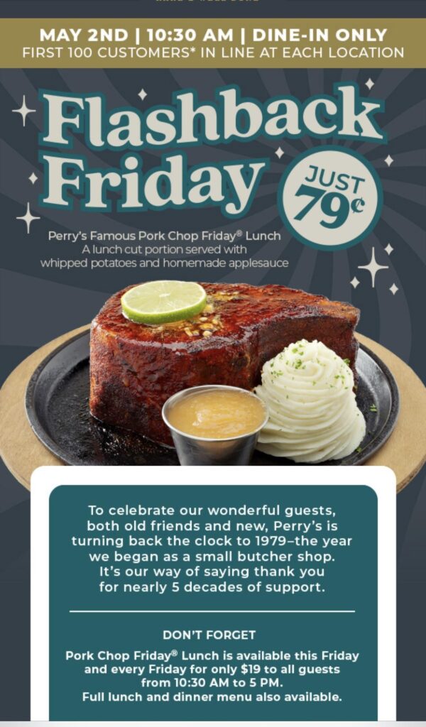 Friday Special @ Perry’s