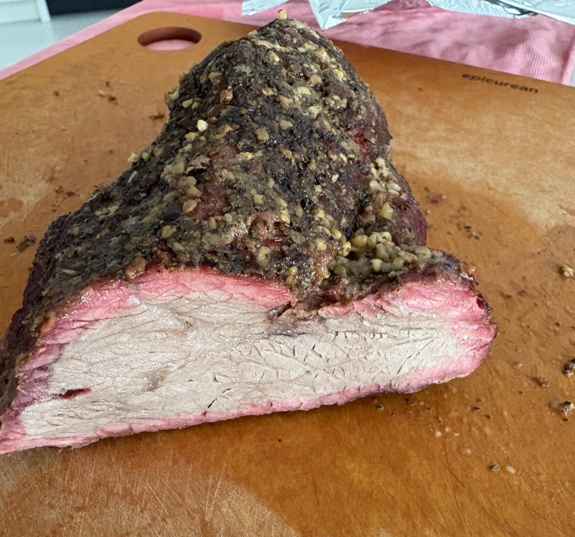 Tried brisket-style tri tip